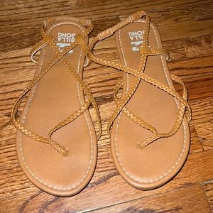 Tan sandals
